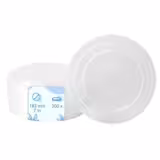 (300 pcs) Food Lidding Tray Polypropylene - 183mm - Round - Transparent