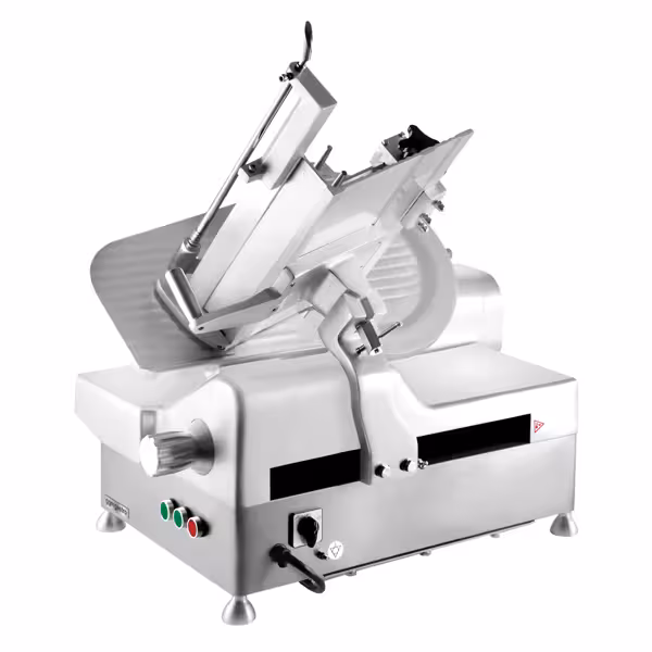 Automatische vleessnijmachine Professioneel - schuin model - 250W - Mes Ø320mm