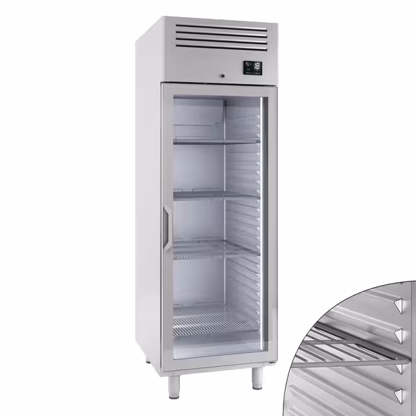 Commercial Refrigerator GN 2/1 1 Door PREMIUM – Stainless Steel - -2° to +8°C - 560 L