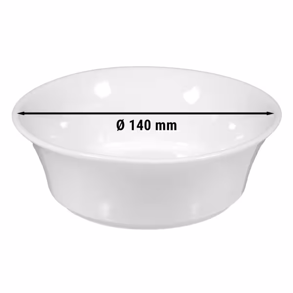 (4 szt.) SELTMANN WEIDEN | Miseczki deserowe – Ø 140 mm – białe/gładkie
