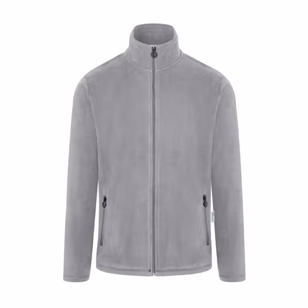 KARLOWSKY | Heren Werkkleding Fleece Jas Warm-Up - Platina Grijs - maat: XXL