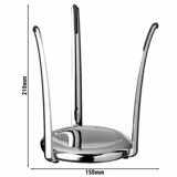 Buffet Display Riser Stand – 210 mm Height - Stainless Steel Finish - 150×150 mm