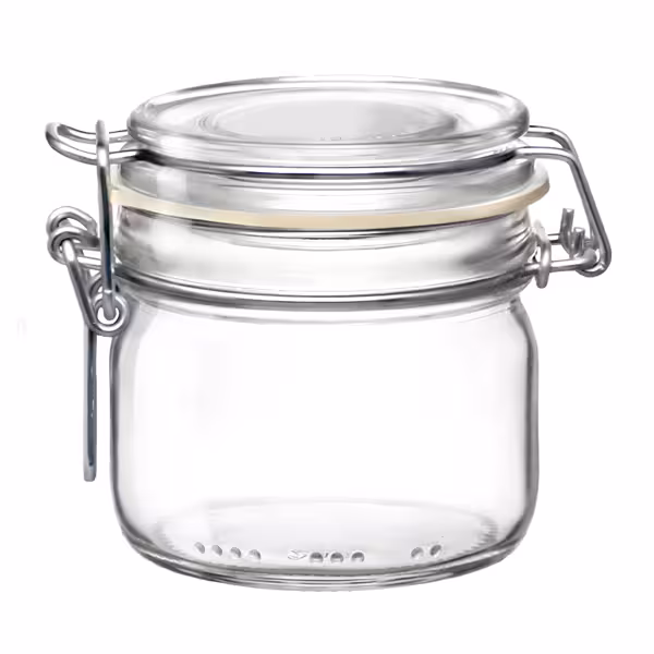 (6 pcs) Bormioli Rocco | Clip Top Preserve Jar - DUBLIN - 130ml - with Clip Top Lid