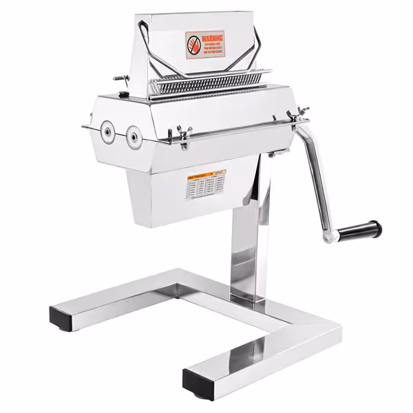 Handmatig Vleesvermalser - RVS - max. stukbreedte 175x25mm - 2x37 messen - 330x185x290mm