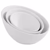 (6 stuks) Dipschaaltje - ZEN - Melamine - 80ml - hoekig - 100x100mm - Wit