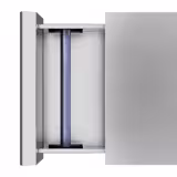 Paslanmaz Çelik Kahve Posa Çekmecesi - Tekli - 410x510x115mm - tokmaklı (Knock Box)