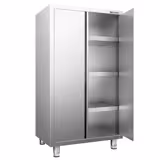 Armadio per stoviglie in acciaio inox PREMIUM - 1000x600mm - 2 porte a battente - Altezza: 1800mm
