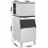 Jégkockakészítő - kockák - 403 kg/24 h - jégtárolóval együtt