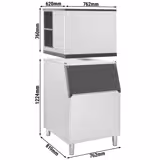 Fabbricatore di ghiaccio - cubetti - 403 kg/24 h - con contenitore per ghiaccio