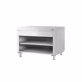 Table de travail en acier inoxydable KOPENHAGEN - 1240x700mm - avec étagère basse