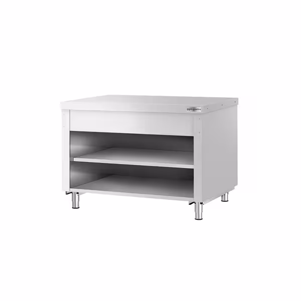 Tavolo armadiato in acciaio inox KOPENHAGEN - 1240x700mm
