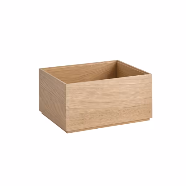 Houten krat - VALO - eikenhout (geolied) - 325x265mm - Hoogte: 165mm - passend voor GN 1/2