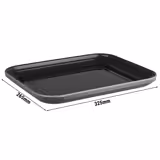 (6 pcs) Plateau en Mélamine GN 1/2 - EMMA - Mélamine - 325x265mm - Hauteur:30mm - Gris - empilable, compatible lave-vaisselle