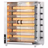 Gazlı Piliç Çevirme Fırını - 6 şiş - 28,2kW - en fazla 30 piliç için