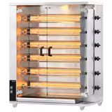 Gas Hähnchengrill - 28,2 kW - mit 6 Spießen für bis zu 30 Hähnchen