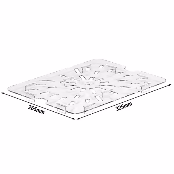 (6 komada) CAMBRO | CAMVIEW® - Kopolimer GN ocjeđivač 1/2 - Proziran - Bez BPA