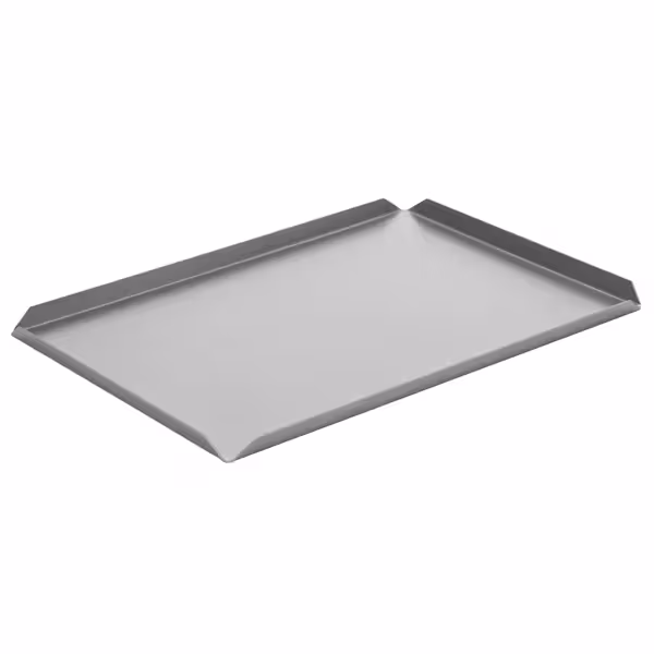 (5 stuks) Vitrineplateau - Aluminium - 400x150x10mm - zilver