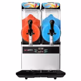 Commercial Slush Machine - 2x 12L - 850W - Digital - Black/Silver