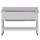 Stainless Steel Commercial Sink Unit ECO - 1200x700mm - with Undershelf & Single Bowl - with Upstand