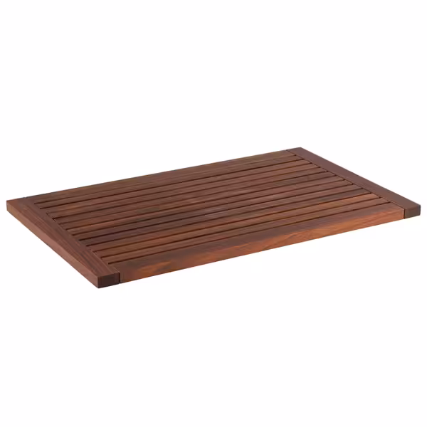 Plateau de présentation - Noyer (bois) - 585x350mm - Hauteur:20mm - Noyer - avec patins antidérapants - empilable