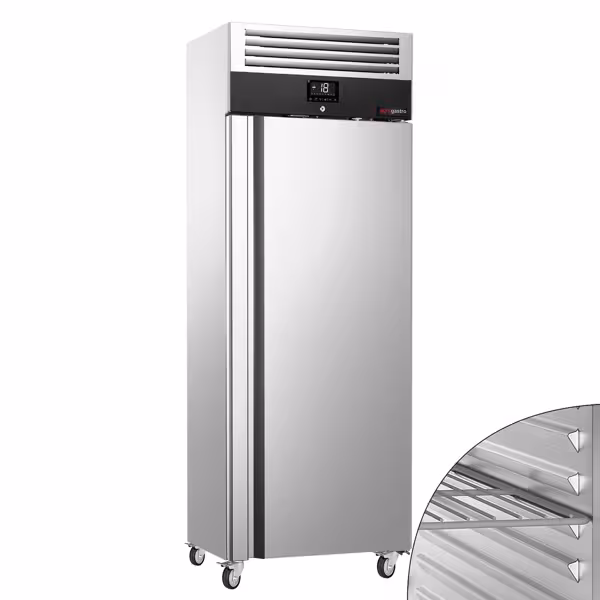 Frysskåp i rostfritt stål PREMIUM – GN 2/1 – 650 liter – med 1 dörr