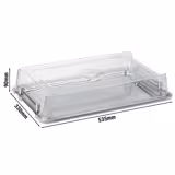 (6 adet) Gastronorm Küvet Kapak - İstiflenebilir - GN 1/1 - 535x330mm - Yükseklik: 90mm