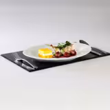 (6 pcs) Slate Serving Board - Rectangular - Natural Slate - 450x300mm - Black