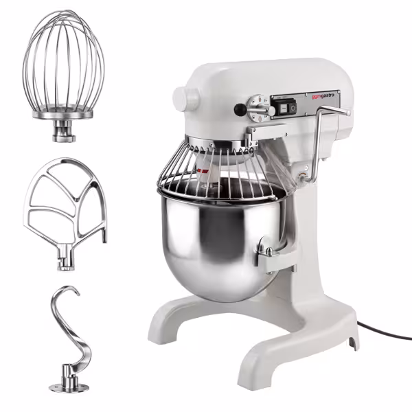 Planetenrührmaschine - 10 Liter - 550 Watt - inkl. 3 Rühraufsätze