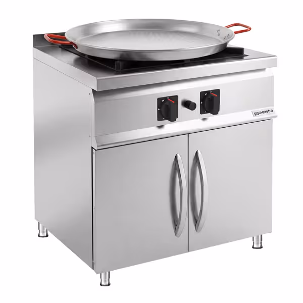 Εστία Αερίου Paella - 24 kW - 1 Καυστήρας - συμπ. τηγάνι Paella και βάσης με 2 πόρτες