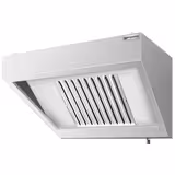 Exaustor de parede PROFISSIONAL - 800mm - com filtros baffle em inox, iluminação e com calha/coletor e torneira de drenagem de gorduras