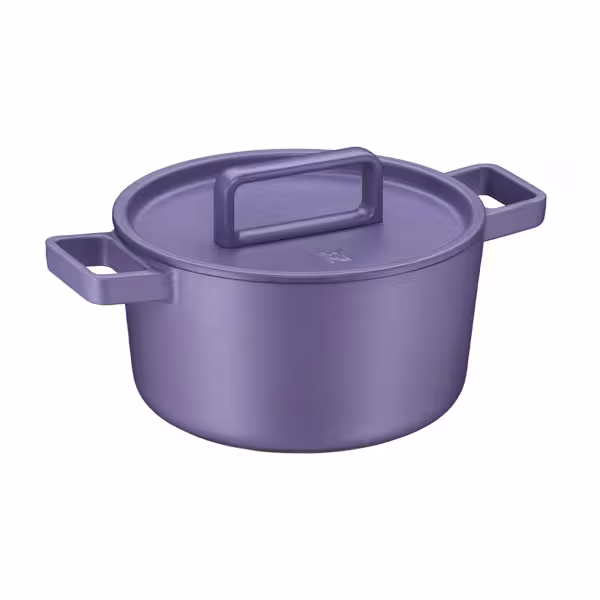 WMF | FLAVOUR - kookpot - Ø 240mm - Gietijzer - 5.2 liter - incl. deksel - Paars