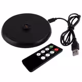 (4 pz) Lampada da tavolo LED ricaricabile - CONE - dimmerabile a 3 livelli - IP54 - per interno/esterno - Ø130mm - Nero