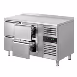 Koelwerkbank ECO - 1360x700mm - met 4 laden & met achterwand