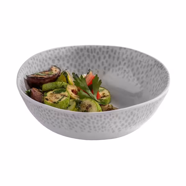 (6 pcs) Bowl - FOOTMARK - Melamine - 600ml - 180x180mm - Depth: 55mm - White