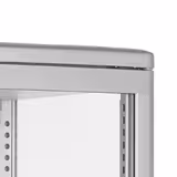 Vitrină panoramică de masă – 98 litri – 420 mm – cu 4 rafturi – argintiu