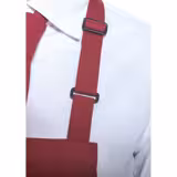 (6 pieces) KARLOWSKY | Basic Bib Apron – Burgundy - 750×900 mm - Adjustable Neck