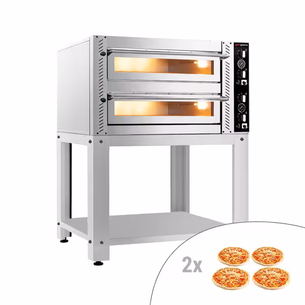 Cuptor pizza 6+6x 30 cm (lat) - inclusiv baza