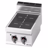 موقد بالأشعة تحت الحمراء LORENZO 700 - 400x714mm - 6,4 kW - 2 مناطق طهي