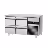 Table réfrigérée PREMIUM - 1400x700 mm - avec 4 tiroirs - incl. planche à découper blanche