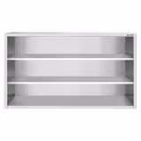 Pensile a giorno in acciaio inox PREMIUM - 2000x400mm - a giorno (senza ante) - 1000mm di altezza