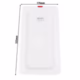 (6 adet) Polipropilen Gastronorm Kapak 1/3 - Şeffaf - 325x176 mm - Yükseklik: 17 mm