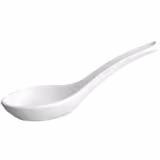 (12 unid) Colher de finger food FRIENDLY - PET reciclado - 135mm - Branco