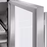 Pizzapult ECO - 1400x700 mm - 3 üvegajtós - feltéthűtővel üvegtetővel LED világítással - 6x GN 1/4 - gránit munkalappal