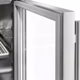 Mesa pizzera refrigerada ECO - 1400x700mm - encimera de granito - con 3 puertas de cristal - incl. vitrina refrigerada superior - 6x GN 1/4