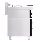 Električna friteza s dva korita - 10+10 L - 28,5 kW - s ispustom za ulje - s ormarićem - s ormarićem s 2 vrata