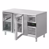 Koelwerkbank ECO - 1360x700mm - 282 liter - met 2 glazen deuren