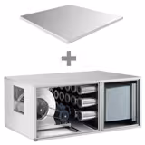 Unitate profesională de filtrare și dezodorizare a aerului cu motor PREMIUM - 3500 m³/h - cu prefiltru, filtru tip buzunar și filtru cu cărbune activ - inclus panou de protecție