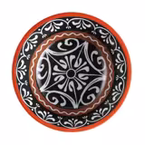 (6 pcs) Bowl - MANGO - Mango Wood - 3L - round - Ø 300mm - Sicily/Red/Black