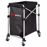 Linnenzakwagen - inklapbaar - 150liter linnenzak - Aluminium frame - Zwart