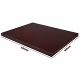 Snijplank - 600x400mm - Dikte: 20mm - HACCP-conform - Polyethyleen - Bruin - Vaatwasmachinebestendig